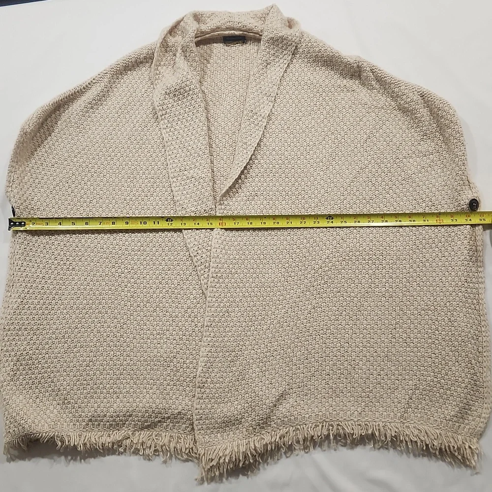 Massimo Dutti Sweater Poncho Shawl - Picture 14 of 16